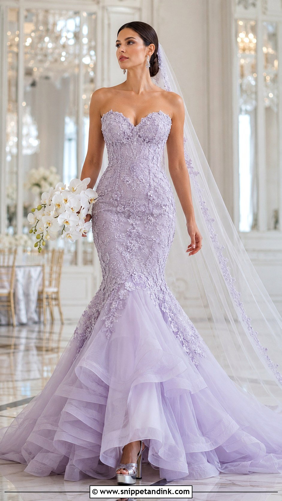 Lavender Mermaid Wedding Dress - Snippet and Ink - 20 Lavender Wedding Dress the Bride Ideas