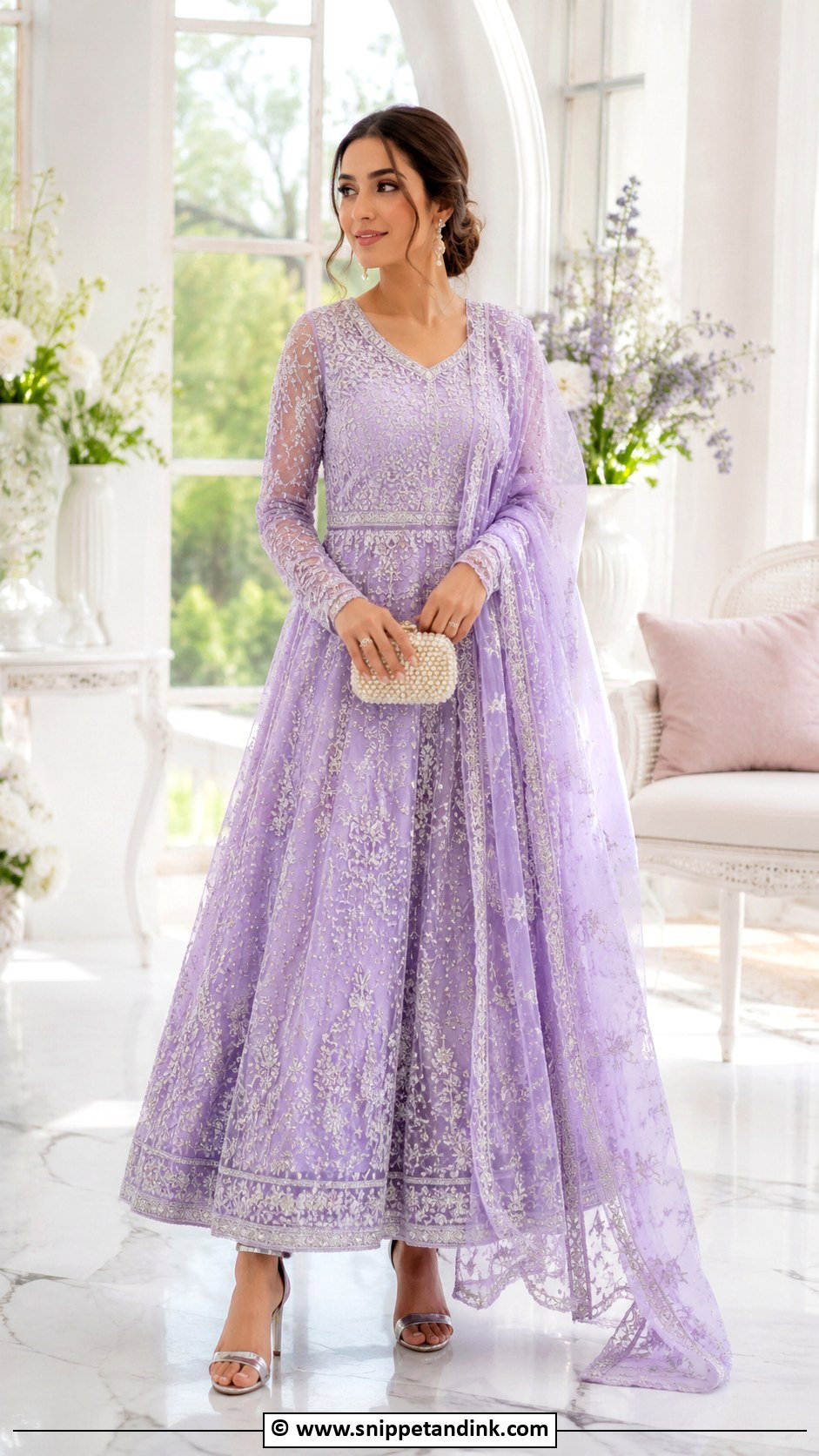 Lavender Nikah Dress - Snippet and Ink - 35 Nikah Dress Ideas