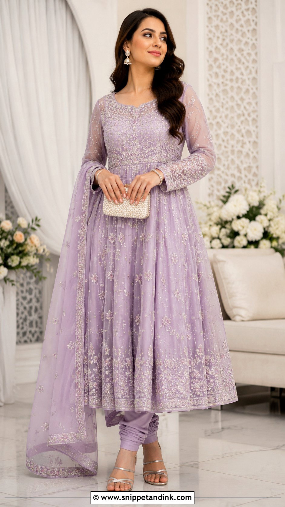 Lavender Nikkah Pishwas Outfit - Snippet and Ink - 25 Simple Nikkah Outfit Ideas