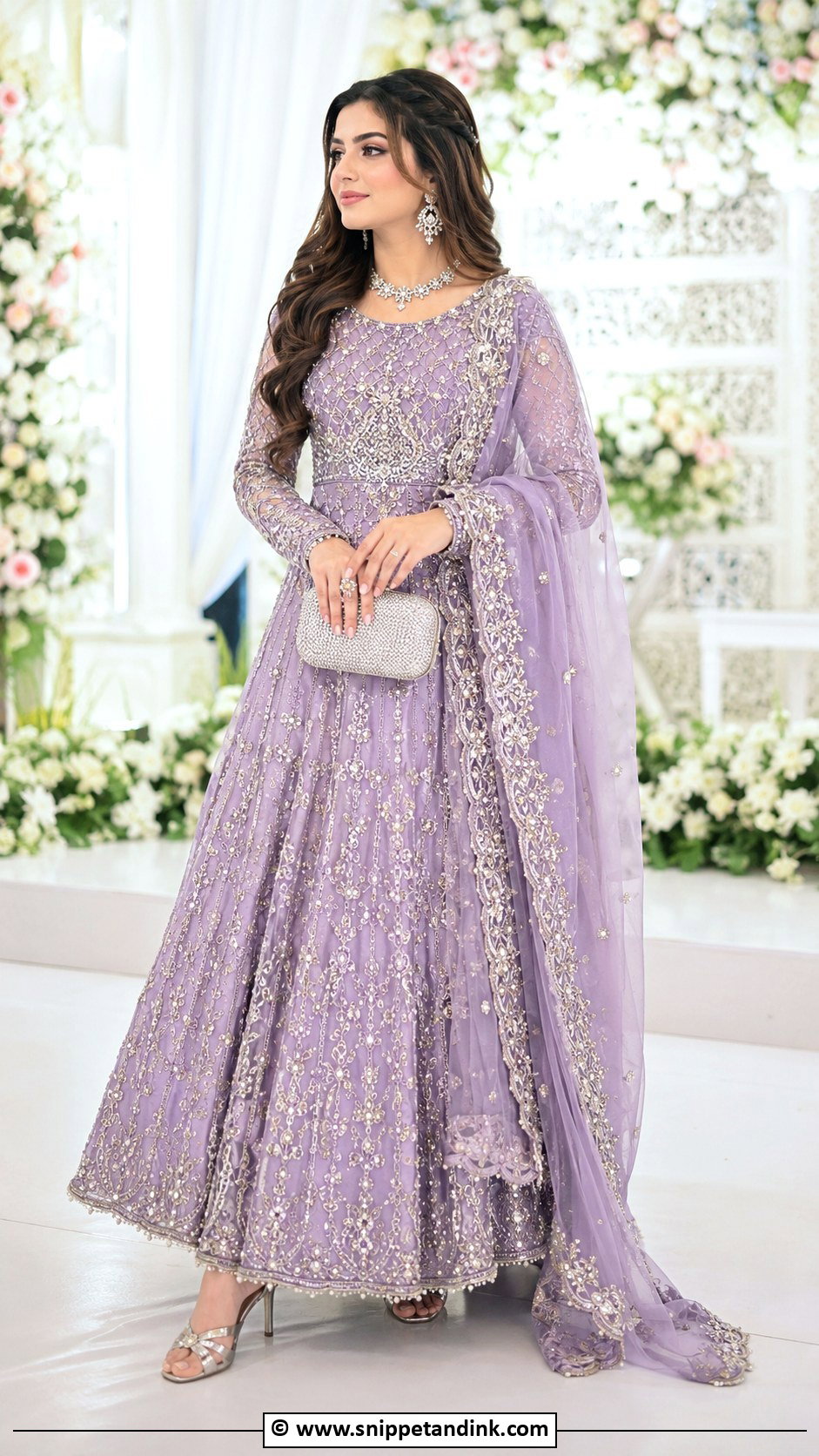 Lavender Pakistani Bridal Lehenga - Snippet and Ink - 35 Pakistani Bridal Wear Ideas