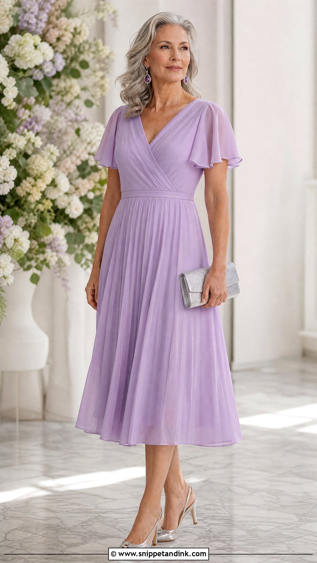 Lavender Pleated MOTB Dress - Snippet and Ink - 20 Motb Dress Ideas