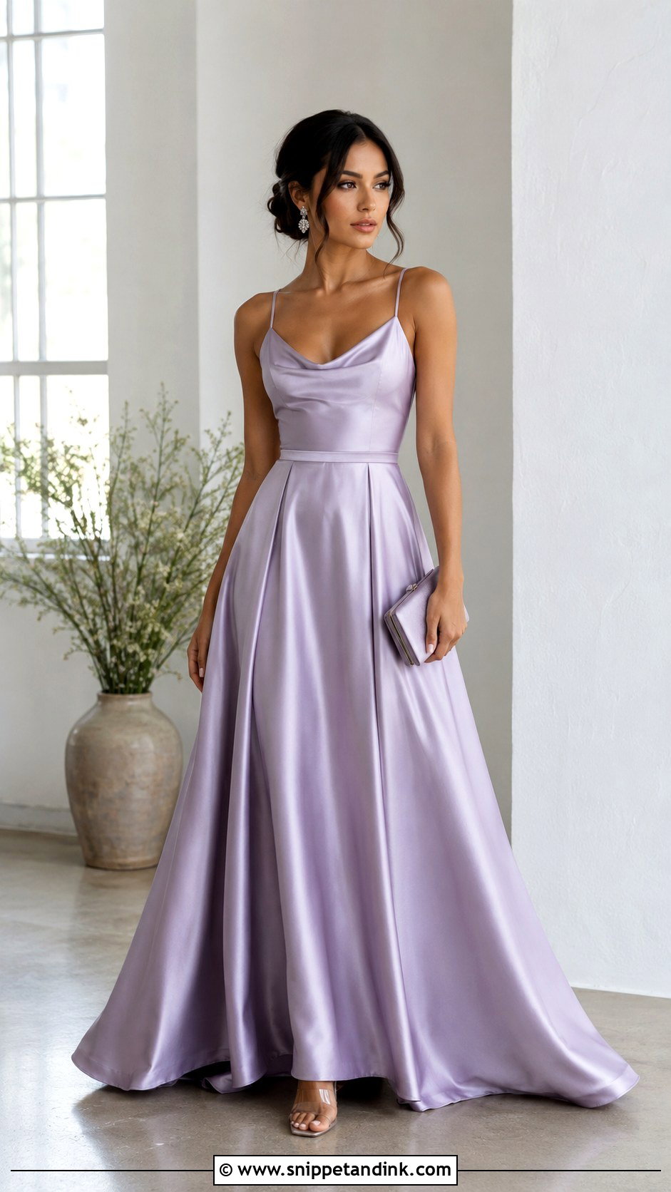 Lavender Satin Ball Gown - Snippet and Ink - 25 Satin Ball Gown Ideas