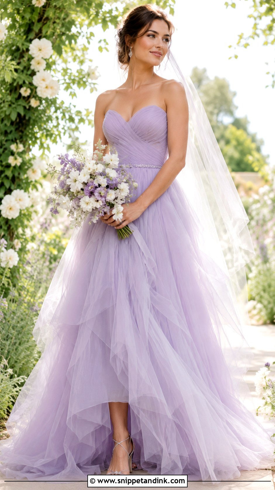 Lavender Tulle Bridal Dress - Snippet and Ink - 20 Lavender Bridal Dress Ideas