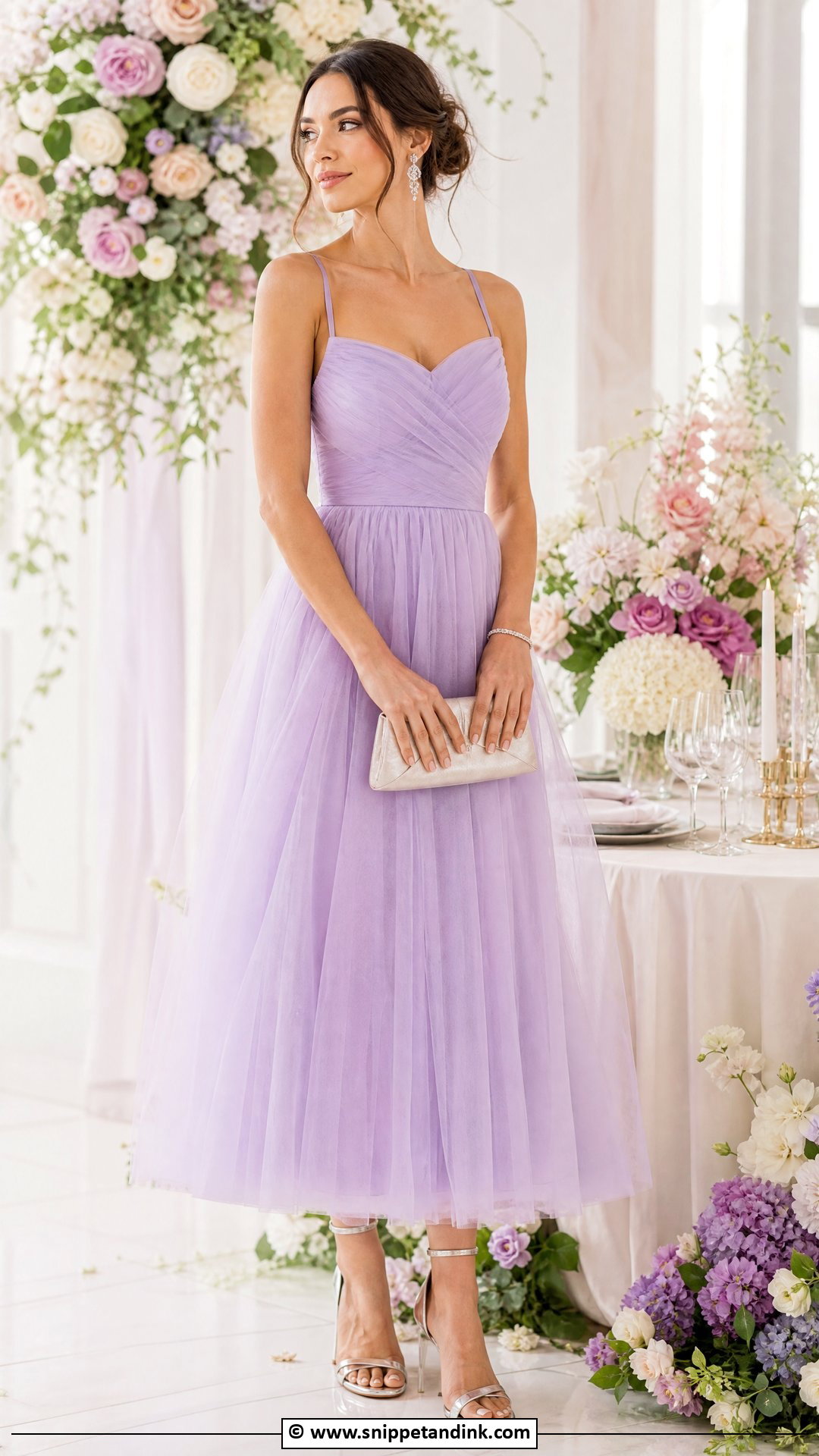 Lavender Tulle Bridesmaid Dress - Snippet and Ink - 35 27 Dresses