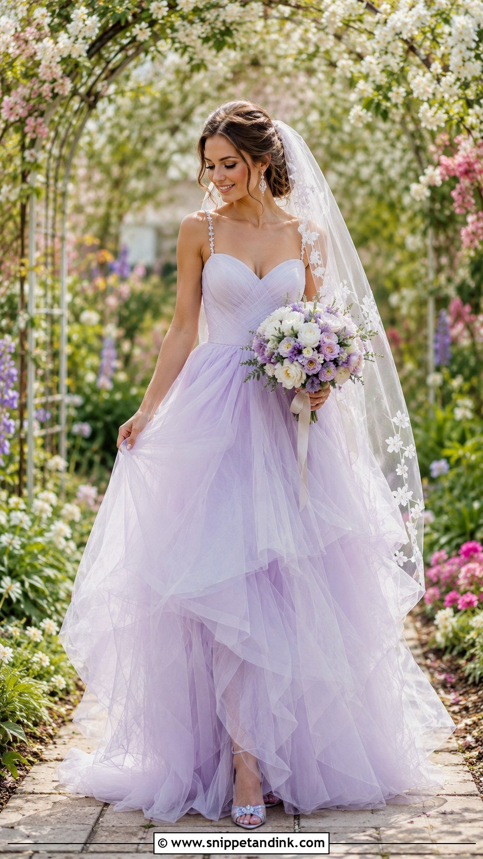Lavender Tulle Fairy Wedding Dress - Snippet and Ink - 20 Ethereal Fairy Wedding Dress Ideas