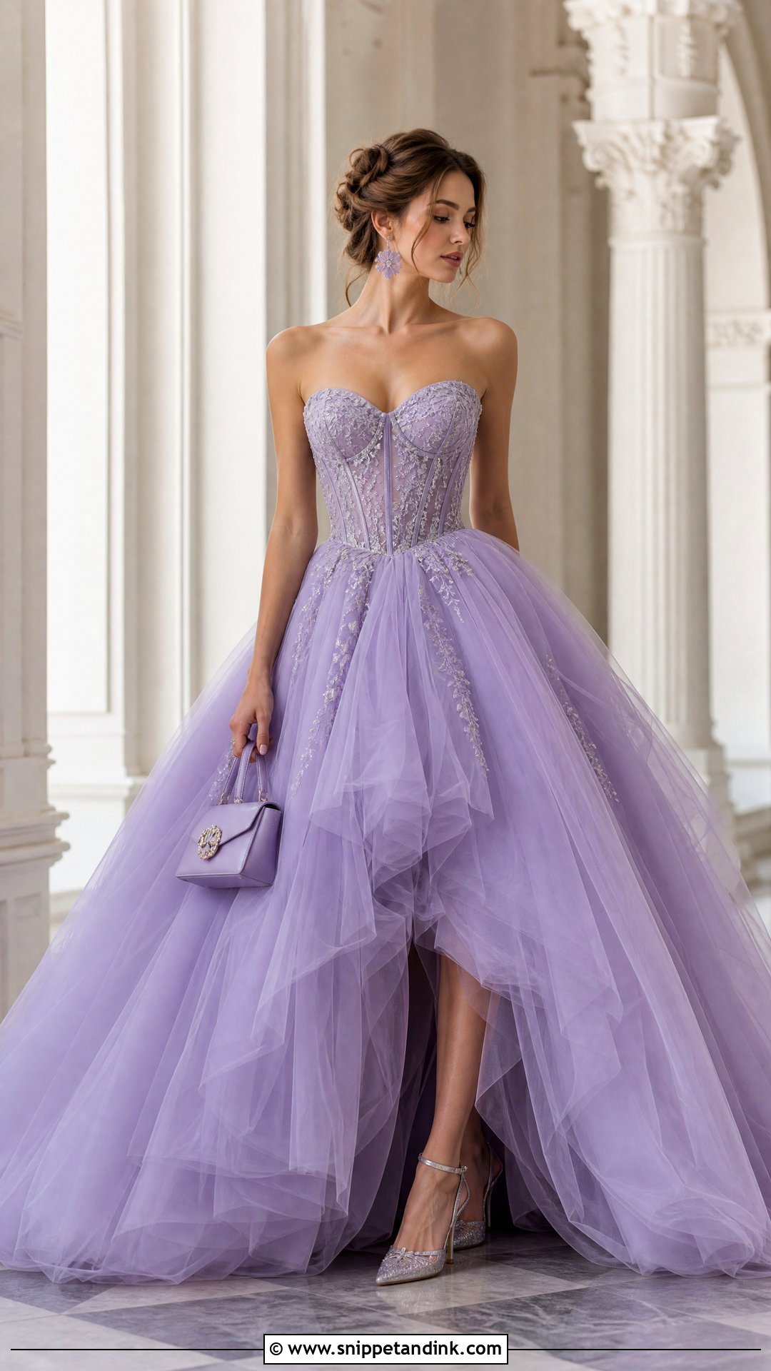 Lavender Tulle Huge Ball Gown - Snippet and Ink - 20 Huge Ball Gowns