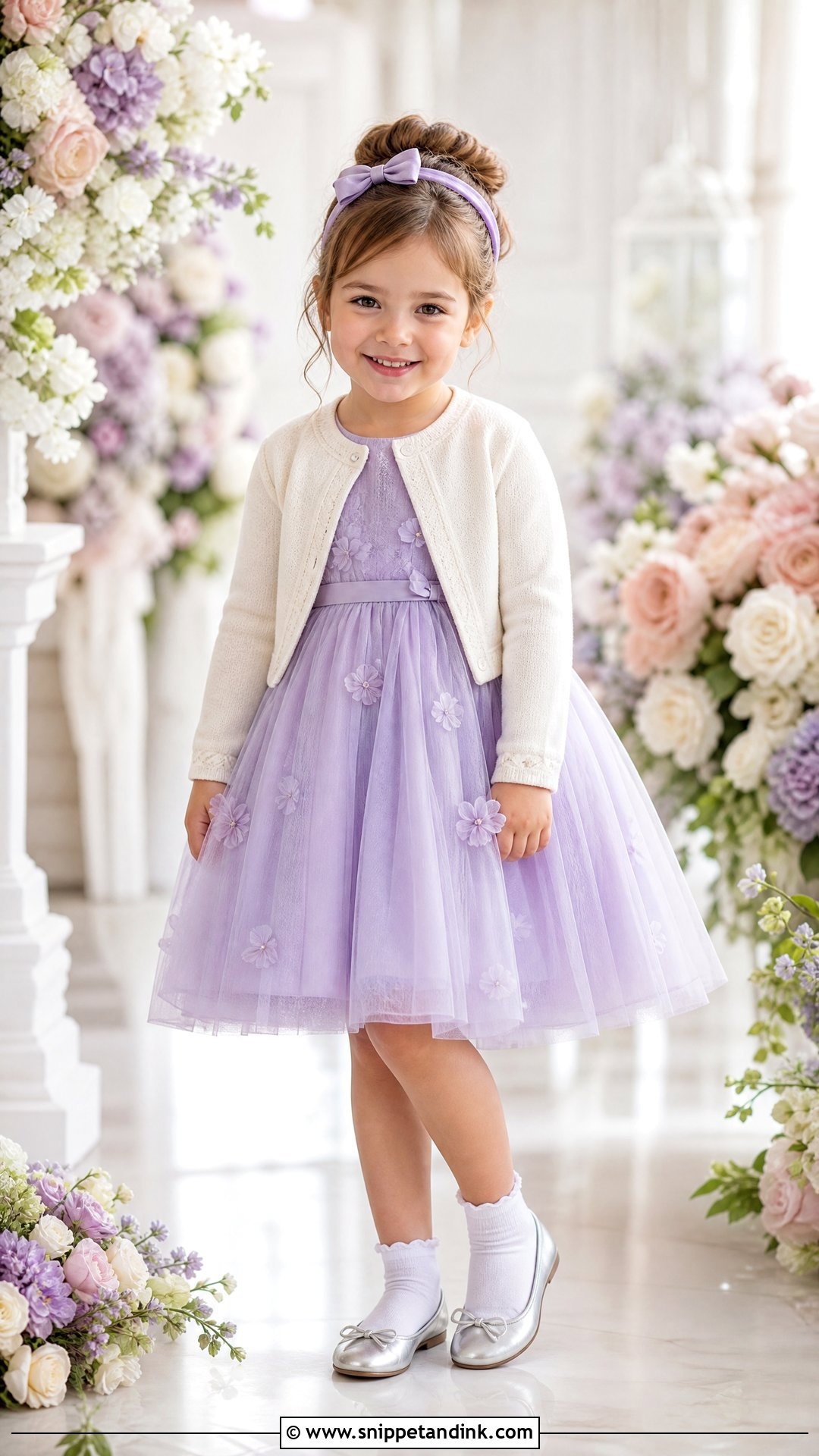 Lavender Tulle Toddler Girl Wedding Outfit - Snippet and Ink - 20 Toddler Girl Wedding Outfit Ideas