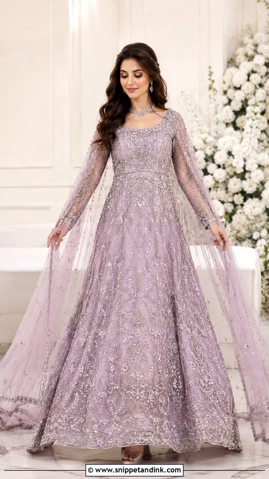 Lavender Valima Gown Dress - Snippet and Ink - 25 Valima Dress for Bride Ideas