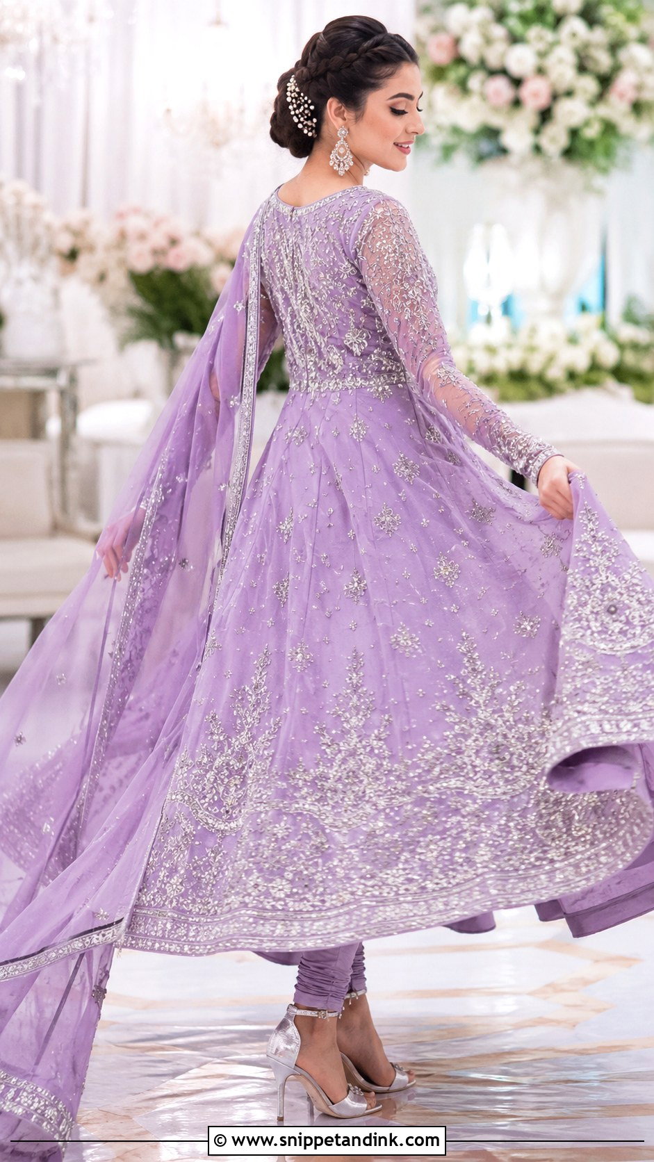 Lavender Walima Bridal Pishwas - Snippet and Ink - 20 Walima Brides Ideas