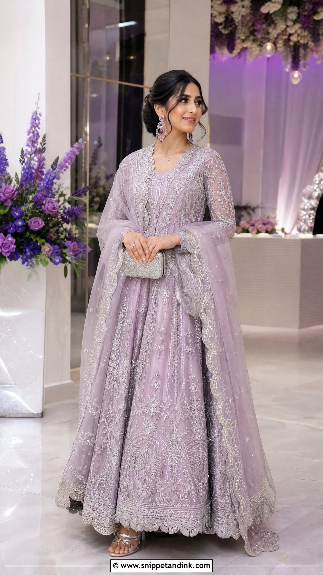 Lavender Walima Dress - Snippet and Ink - 20 Walima Dress Colours