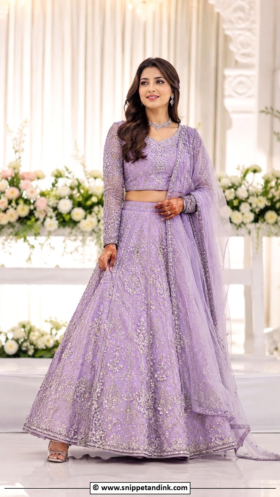 Lavender Walima Lehenga Choli - Snippet and Ink - 35 Walima Dresses Pakistani Brides