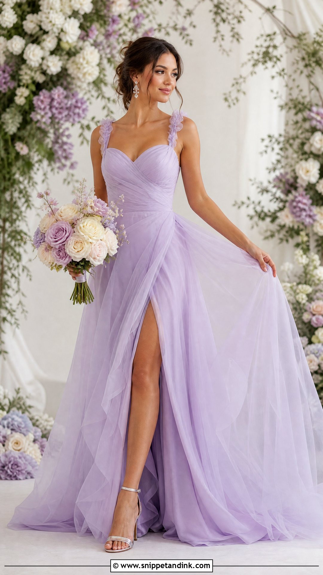 Lavender Wedding Dress - Snippet and Ink - 25 Colored Wedding Dress Ideas