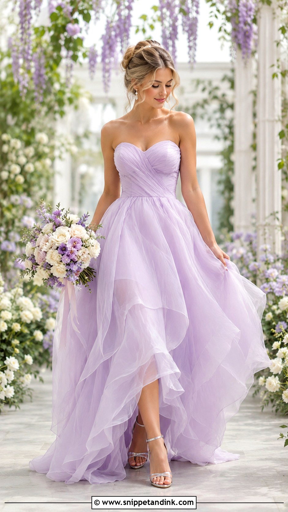 Lavender Wedding Dress - Snippet and Ink - 25 Non Traditional Wedding Dresses