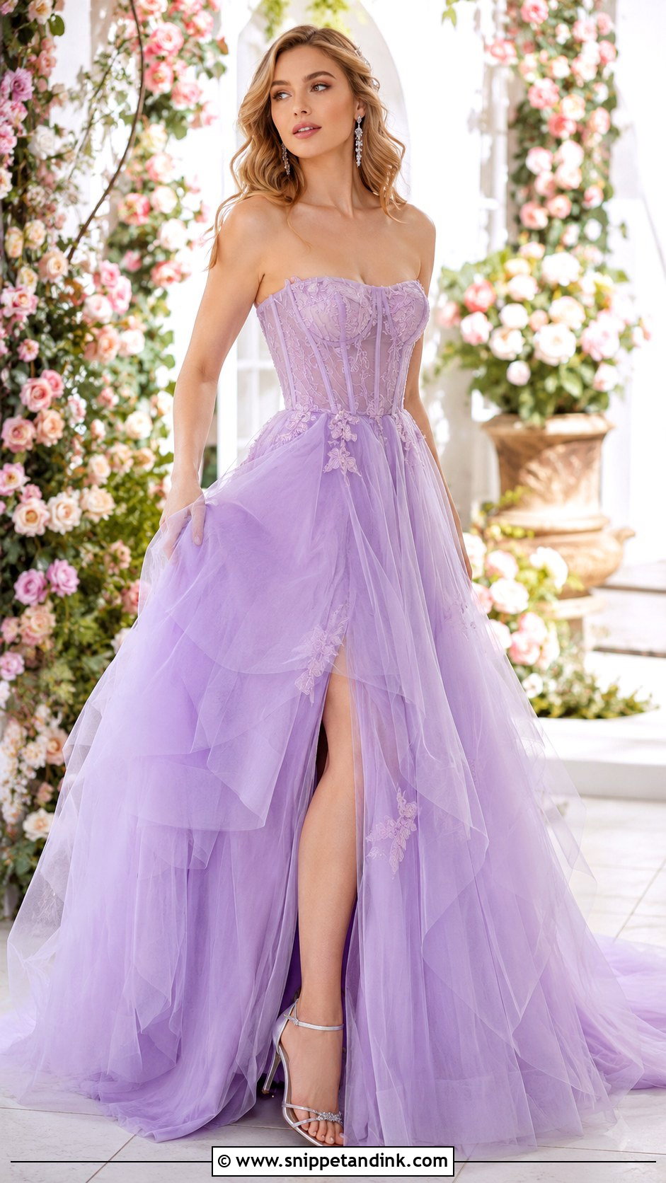 Lavender Wedding Dress - Snippet and Ink - 30 Non White Wedding Dress Ideas