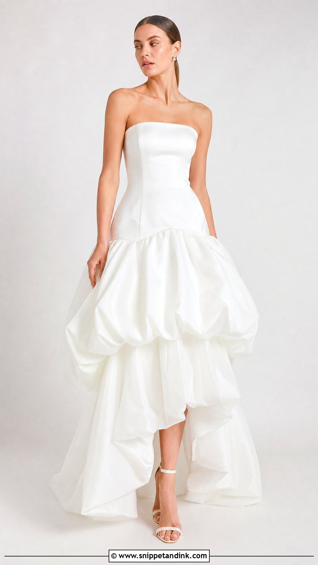 Layered Bubble Hem Wedding Dress - Snippet and Ink - 25 Layered Wedding Dress Ideas