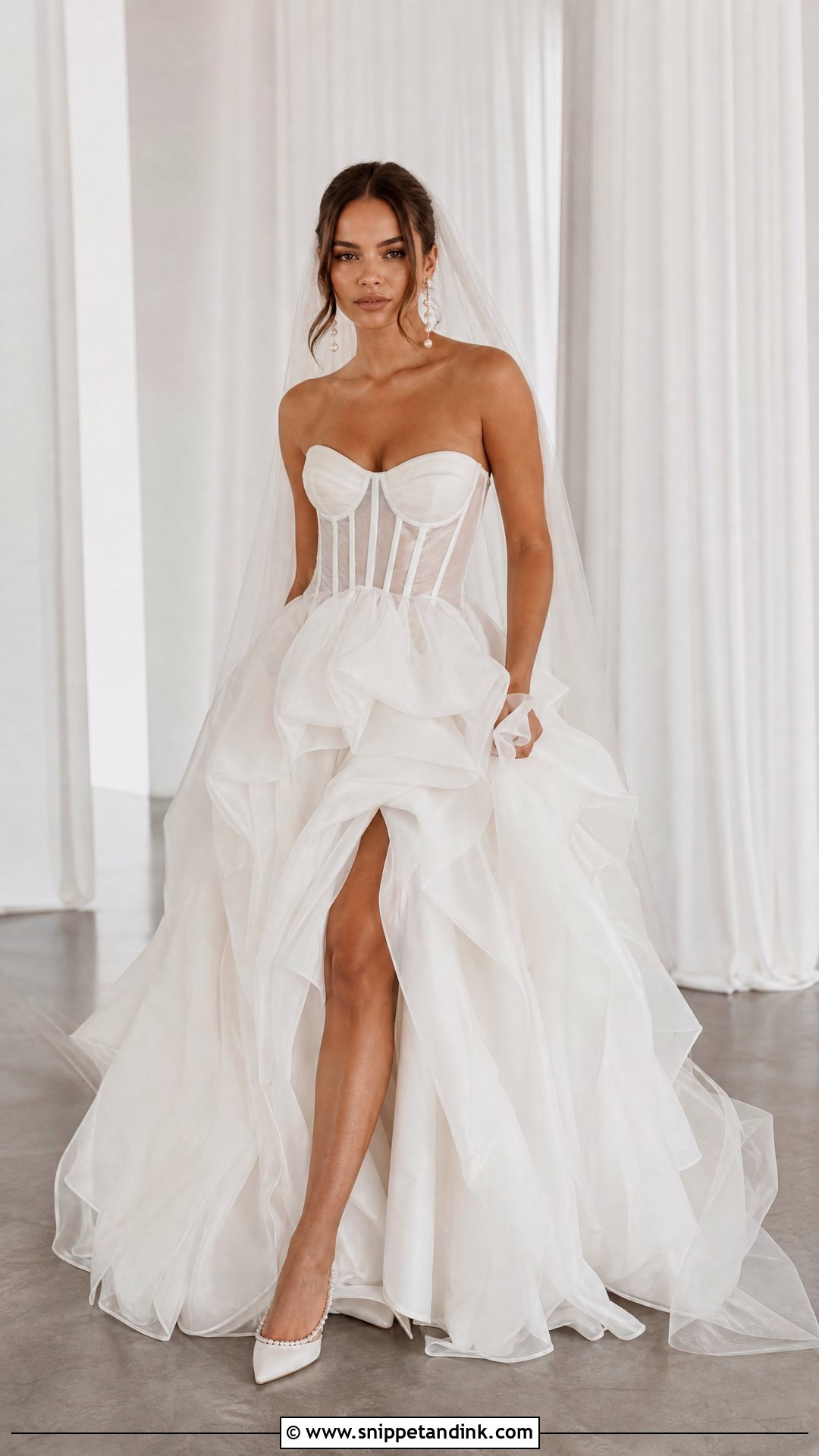 Layered Corset Wedding Dress - Snippet and Ink - 25 Layered Wedding Dress Ideas