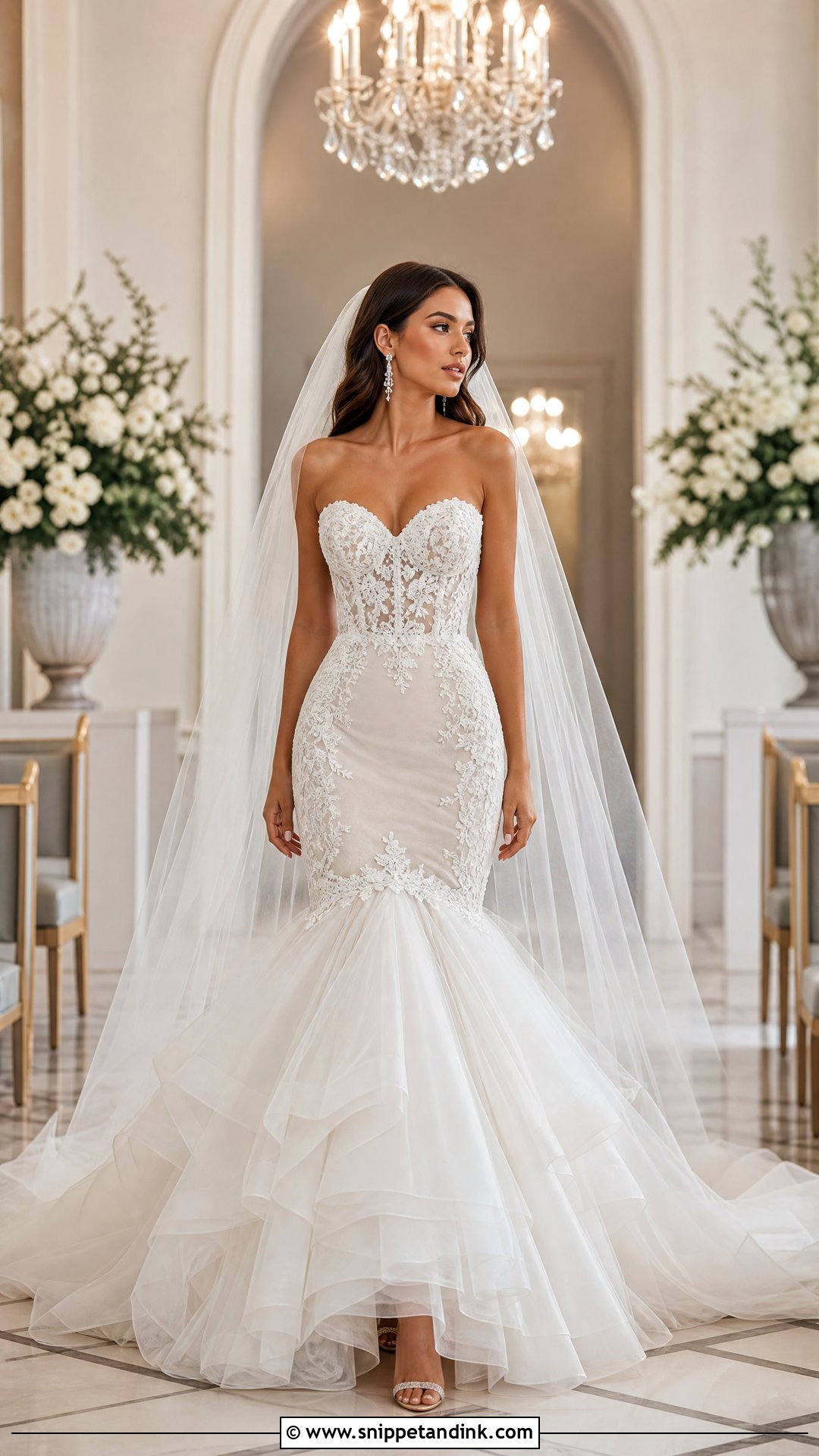Layered Mermaid Wedding Dress - Snippet and Ink - 25 Layered Wedding Dress Ideas