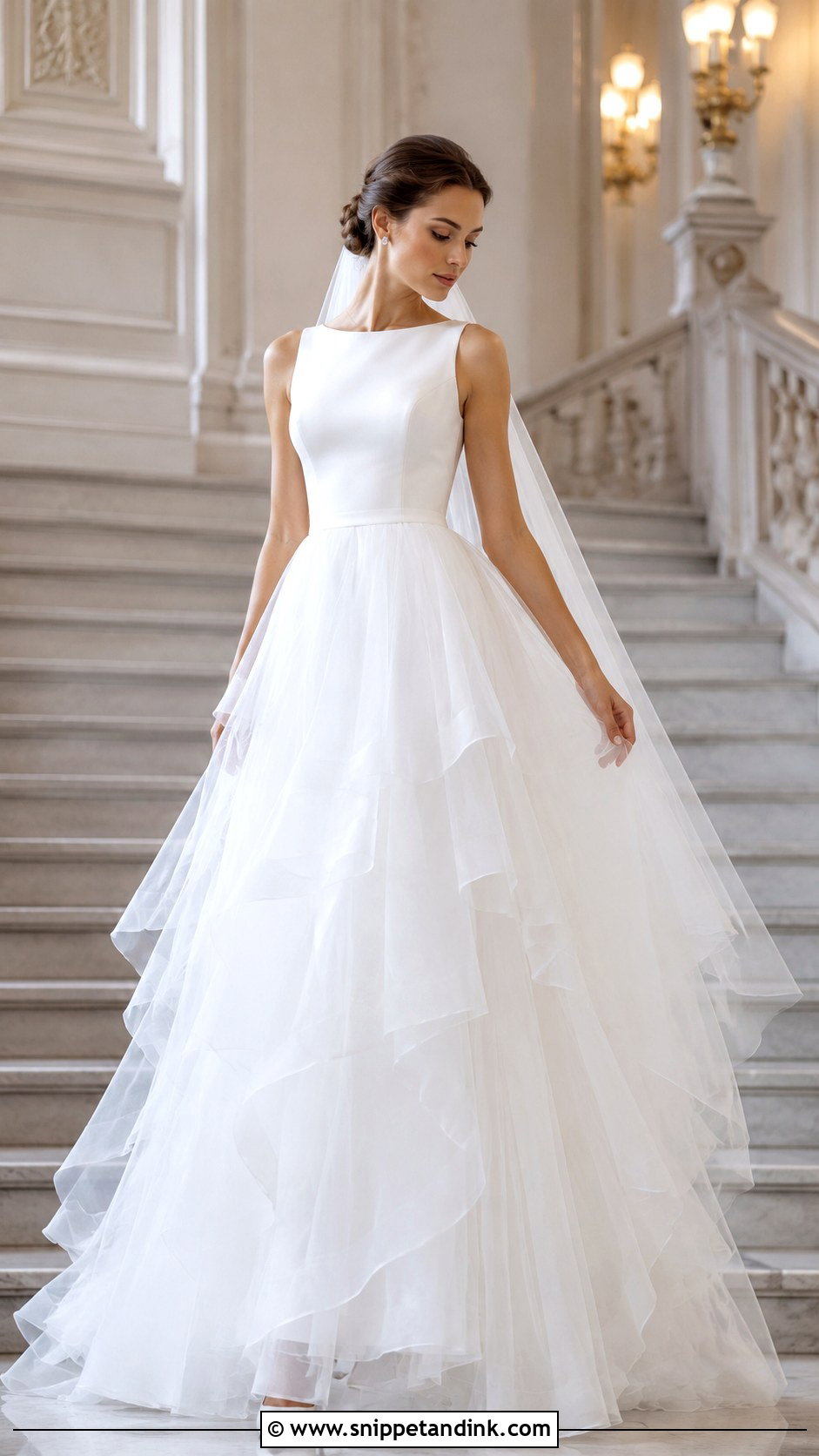 Layered Net Wedding Dress - Snippet and Ink - 20 Net Wedding Dress Ideas
