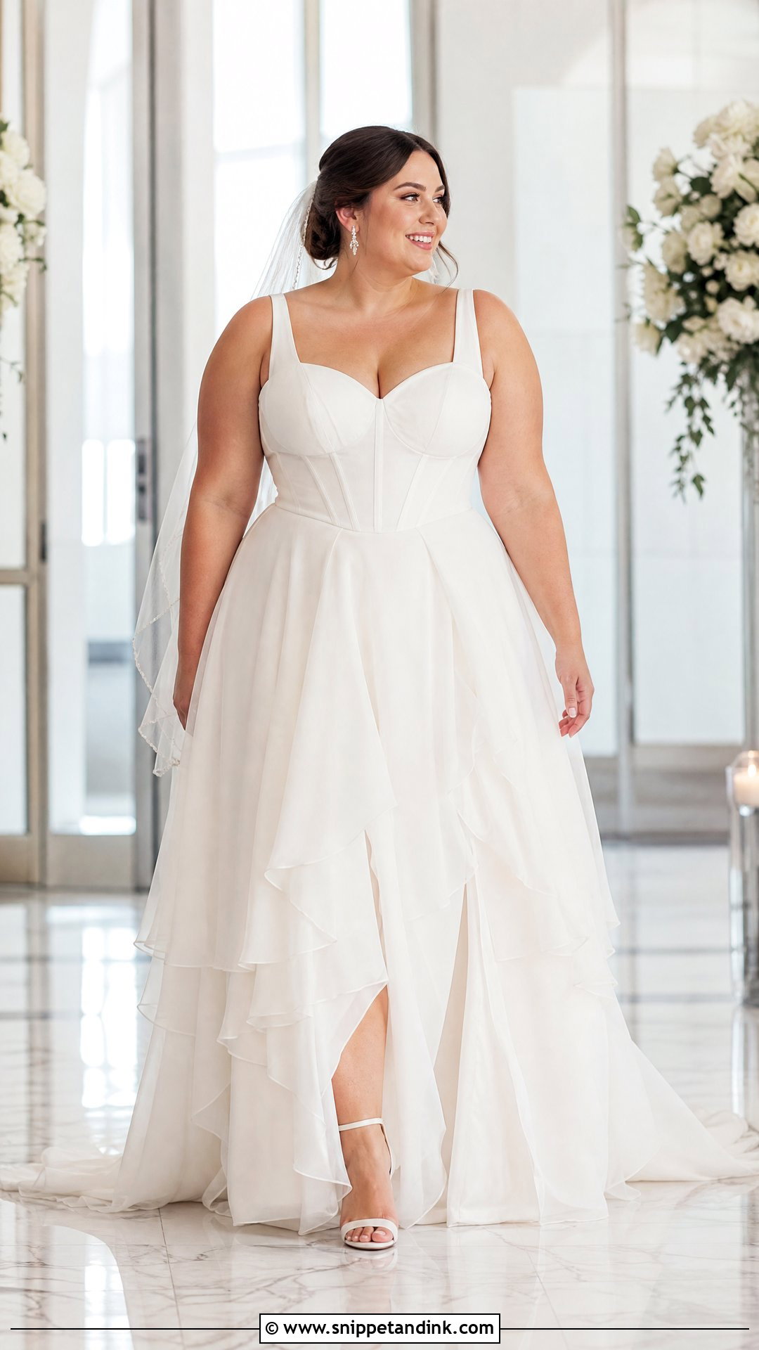 Layered Plus Size Wedding Dress - Snippet and Ink - 25 Layered Wedding Dress Ideas