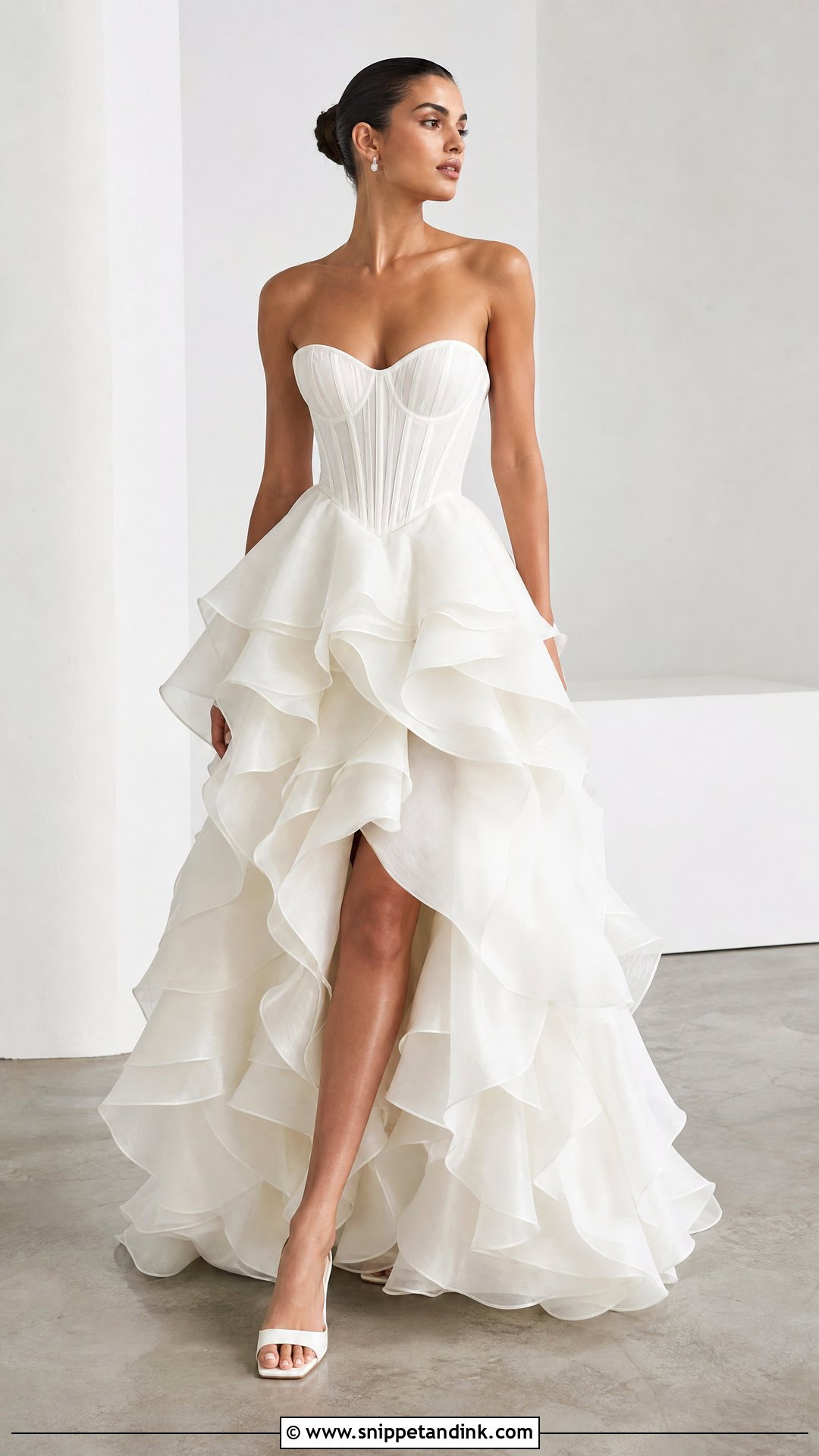 Layered Ruffle Wedding Dress - Snippet and Ink - 25 Layered Wedding Dress Ideas