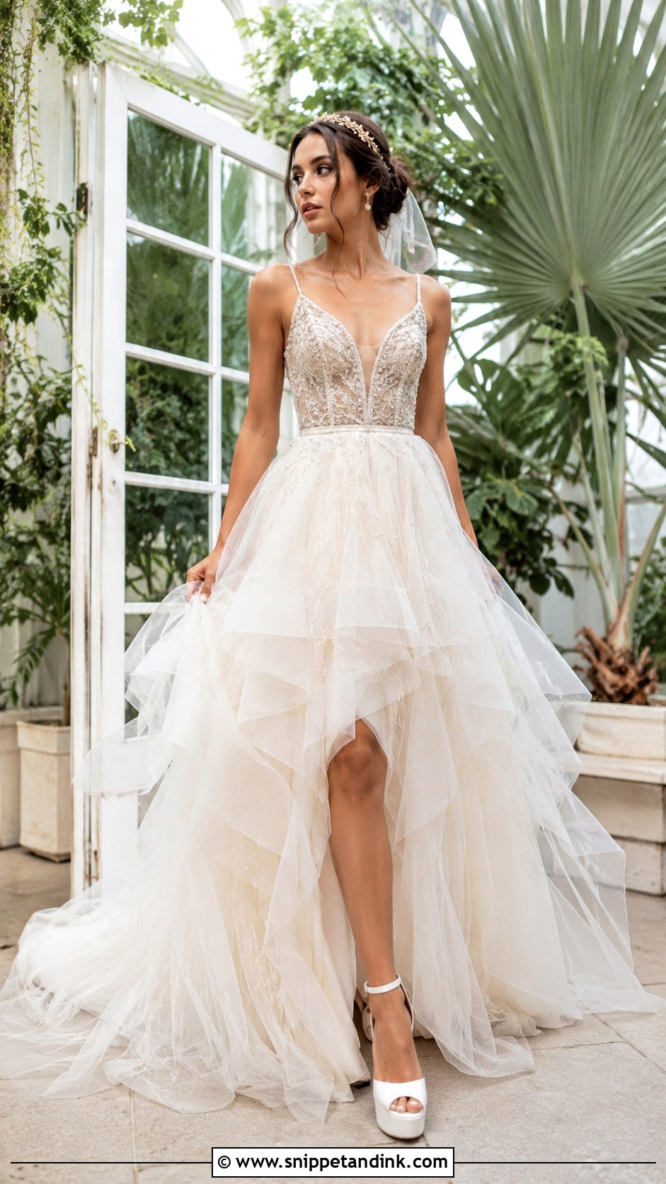 Layered Tulle Faerie Wedding Dress - Snippet and Ink - 20 Faerie Wedding Dress Ideas