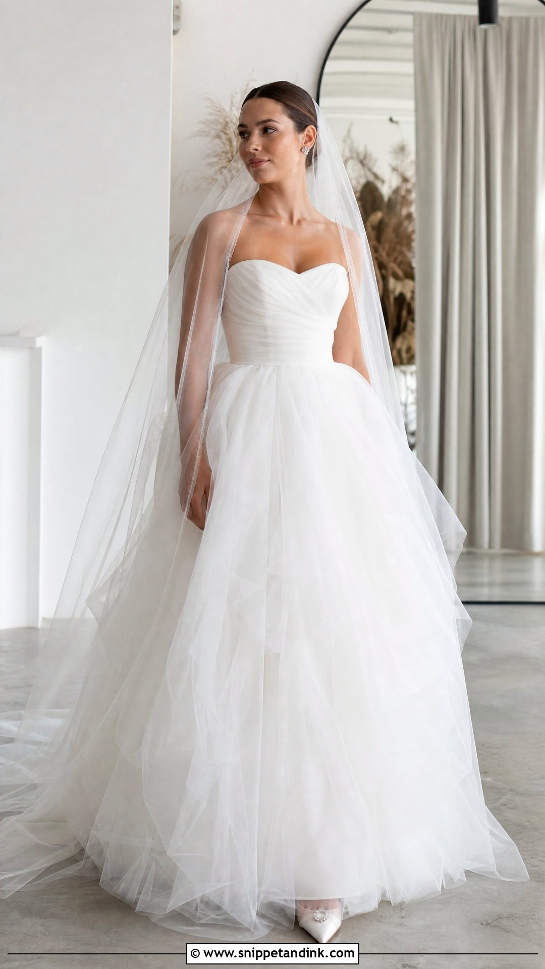 Layered Tulle Wedding Dress - Snippet and Ink - 25 Floaty Wedding Dress Ideas