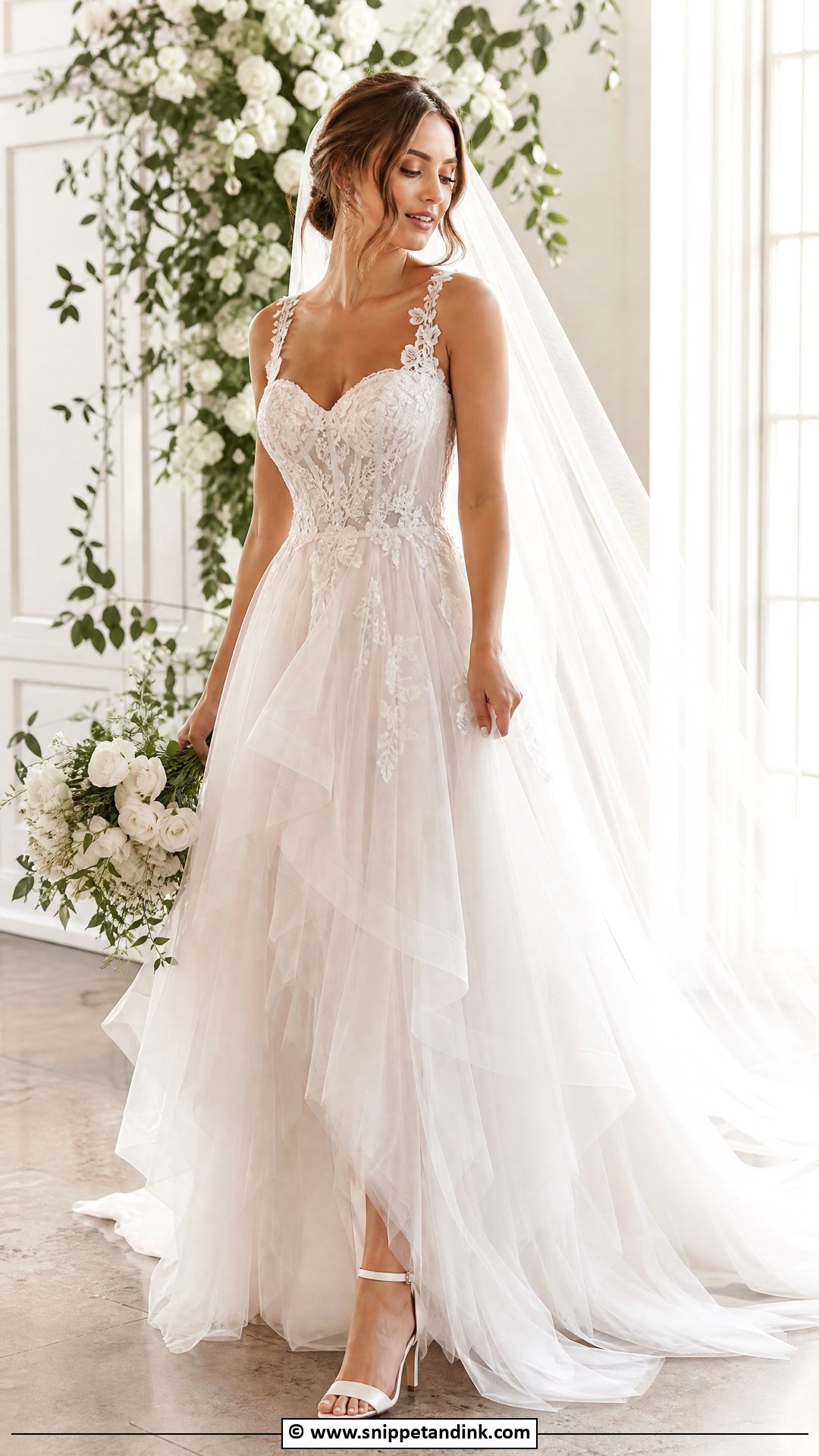 Layered Tulle Wedding Dress - Snippet and Ink - 35 Ethereal Wedding Dress Ideas