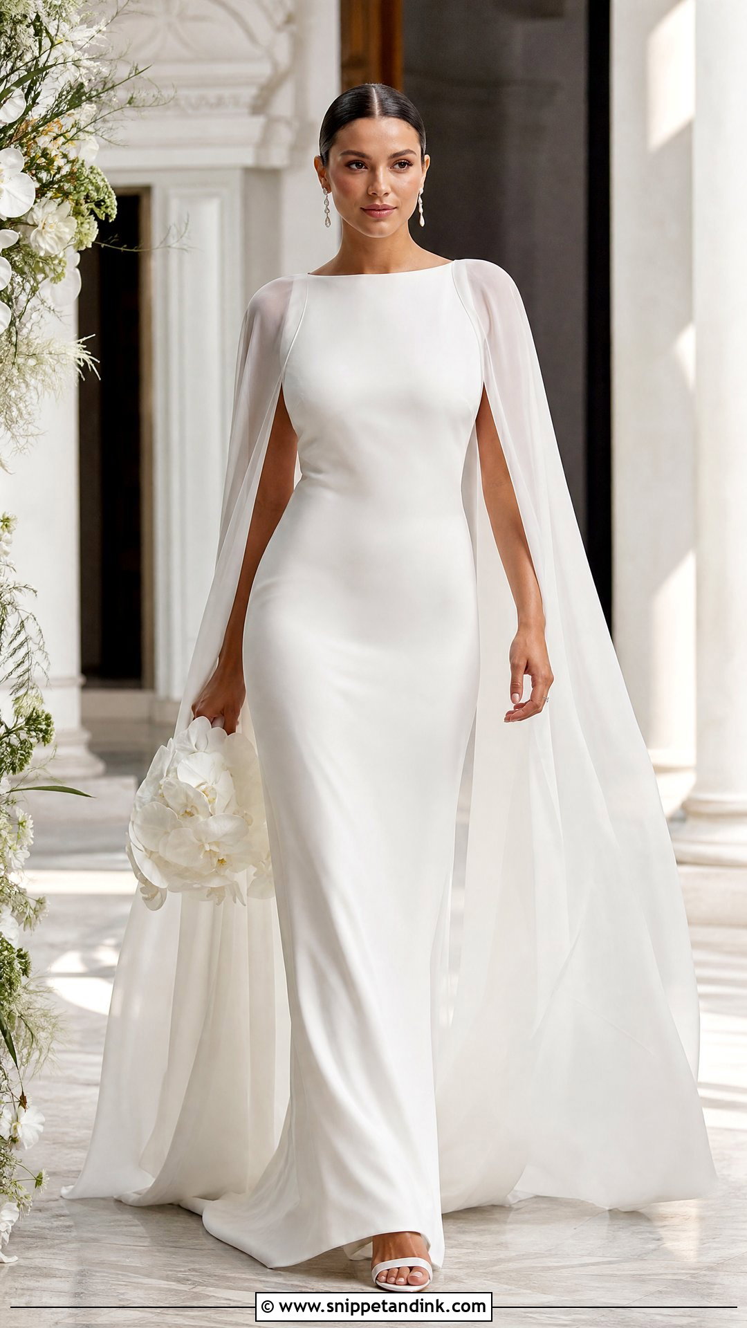 Layered Wedding Dress With Cape - Snippet and Ink - 25 Layered Wedding Dress Ideas