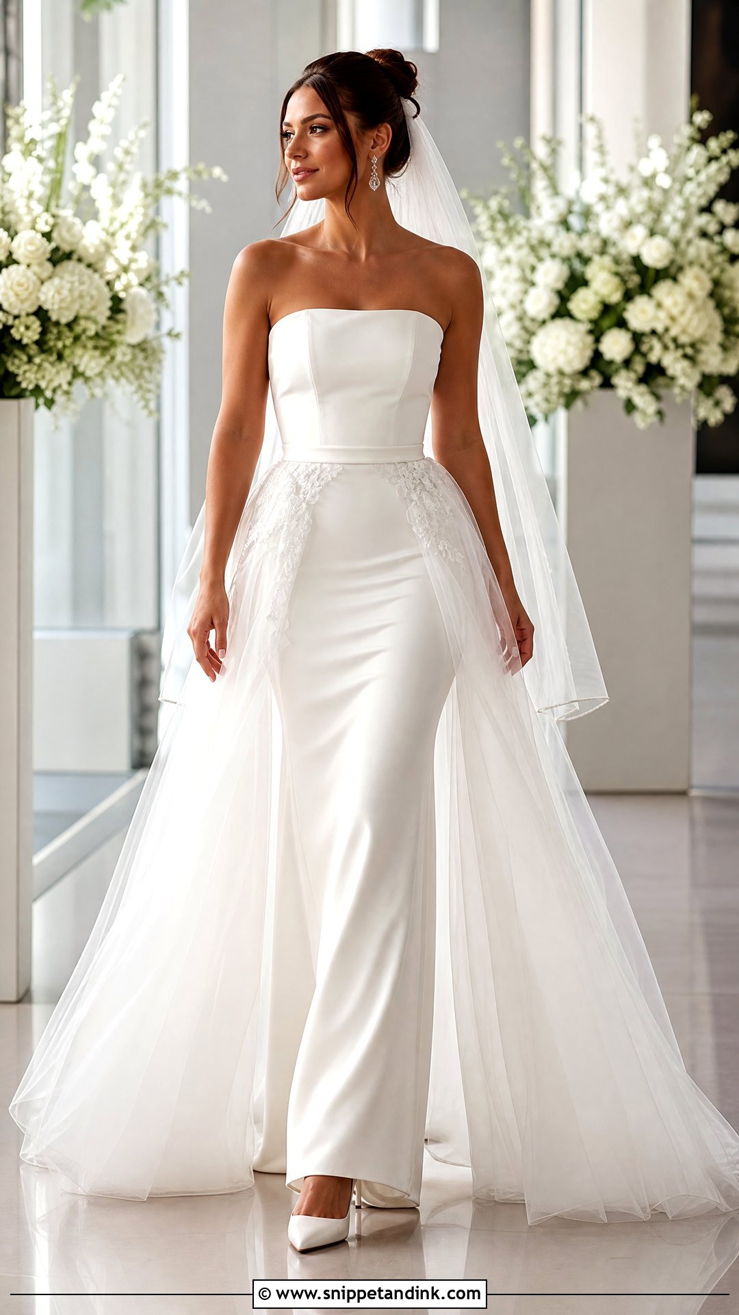 Layered Wedding Dress With Overskirt - Snippet and Ink - 25 Layered Wedding Dress Ideas