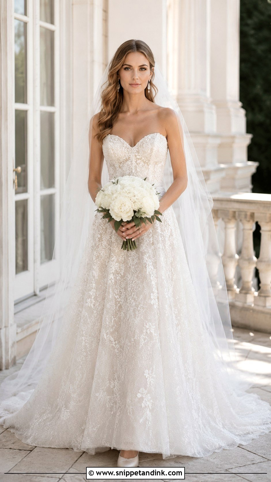 Lazaro Sweetheart Neckline Wedding Dress - Snippet and Ink - 20 Lazaro Wedding Dress Ideas