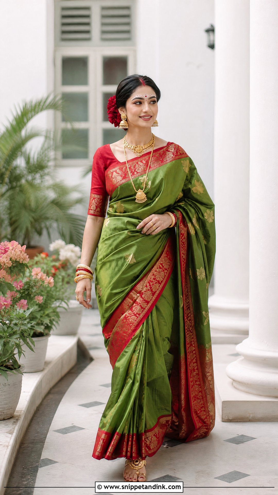 Leaf Bridal Kolka Design - Snippet and Ink - 25 Bridal Kolka Design Ideas