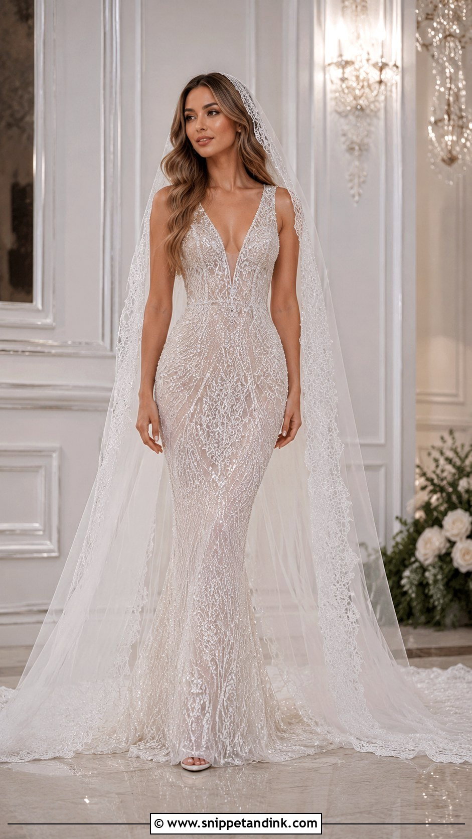 Leah Da Gloria Beaded Wedding Dress - Snippet and Ink - 25 Leah Da Gloria Wedding Dress Ideas