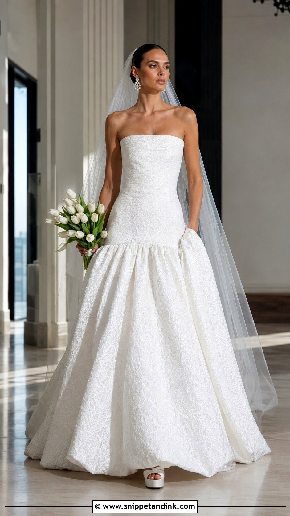 Leah Da Gloria Bijou Drop Waist Wedding Dress - Snippet and Ink - 20 Leah De Gloria Wedding Dress Ideas