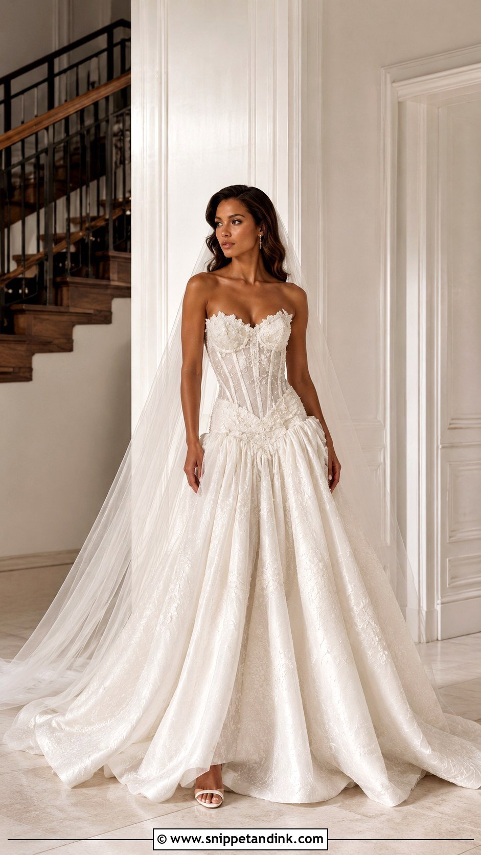 Leah Da Gloria Drop Waist Wedding Dress - Snippet and Ink - 25 Leah Da Gloria Wedding Dress Ideas