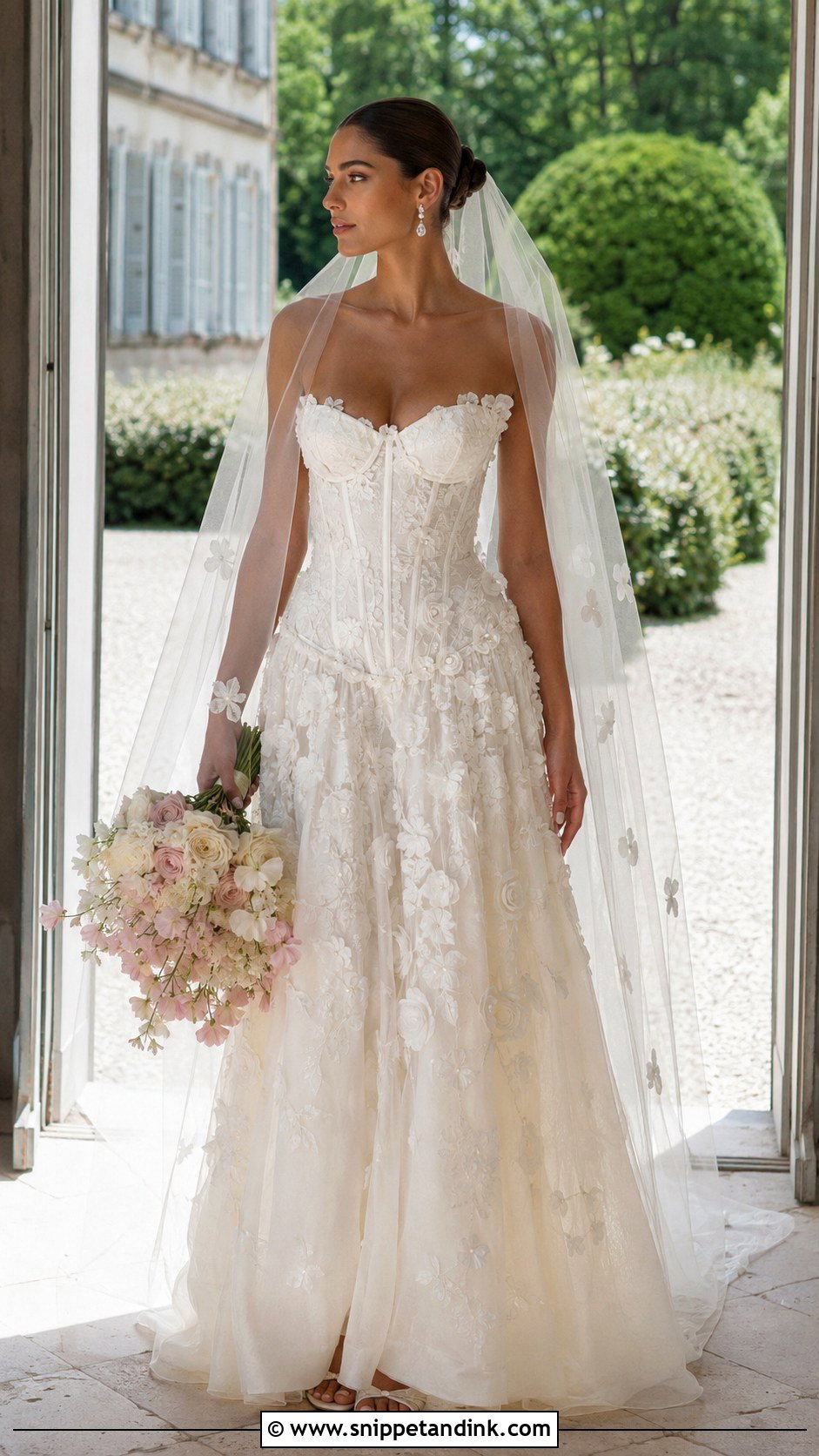 Leah Da Gloria Josephine Floral Wedding Dress - Snippet and Ink - 20 Leah De Gloria Wedding Dress Ideas