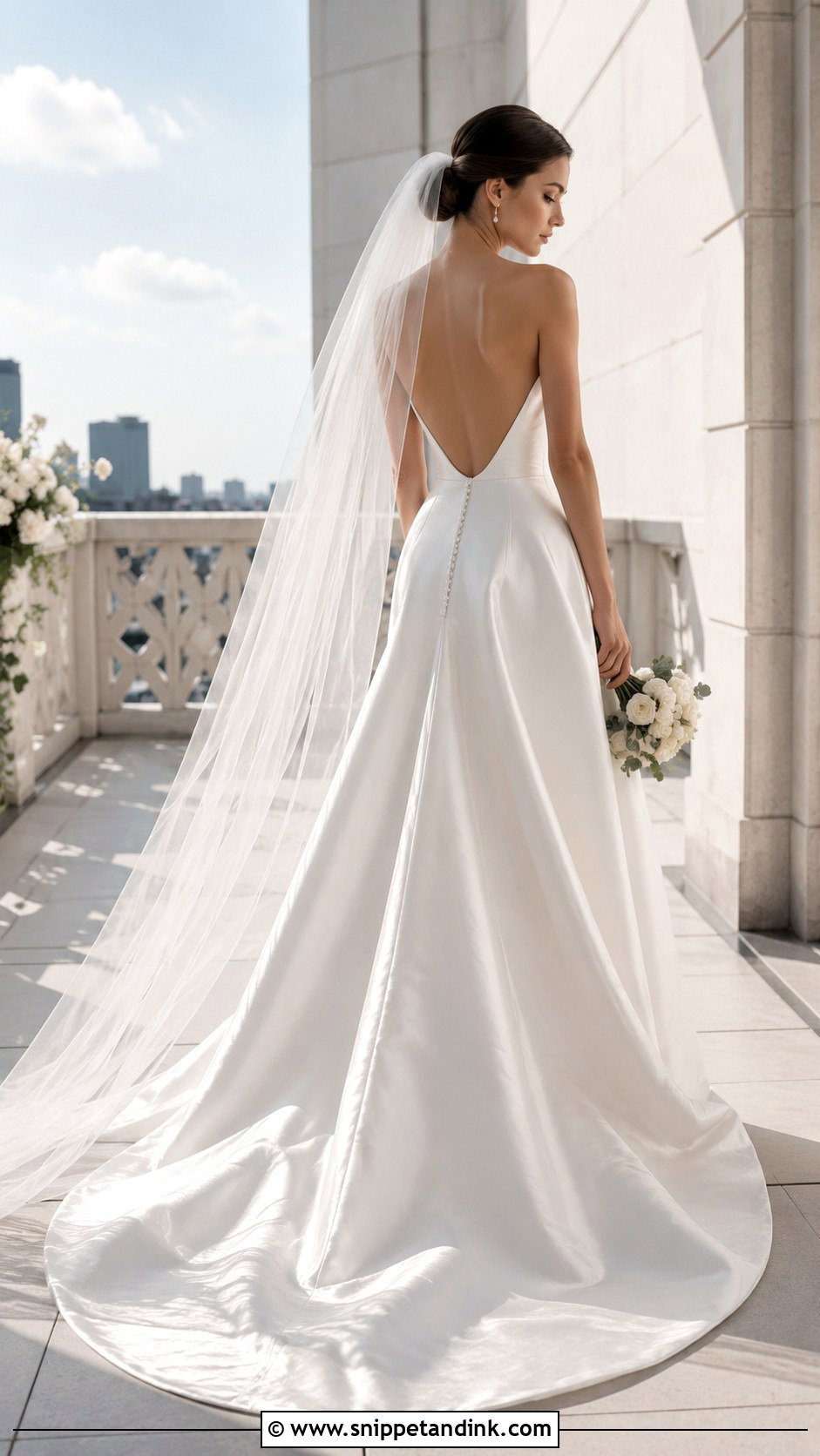 Leah Da Gloria Open Back Wedding Dress - Snippet and Ink - 25 Leah Da Gloria Wedding Dress Ideas