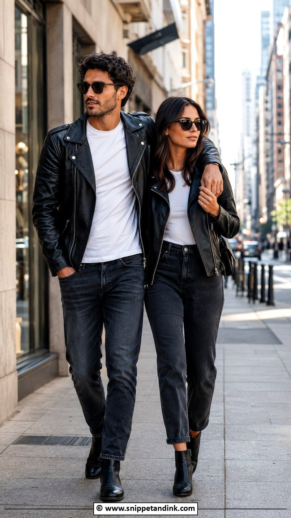 Leather Jacket Couple Fit - Snippet and Ink - 30 Couple Fits Ideas