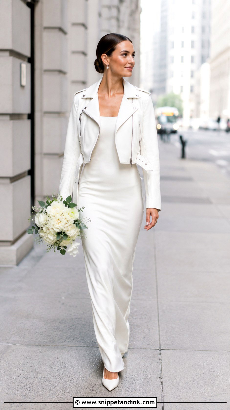 Leather Wedding Dress Jacket - Snippet and Ink - 25 Wedding Dress Jacket Ideas