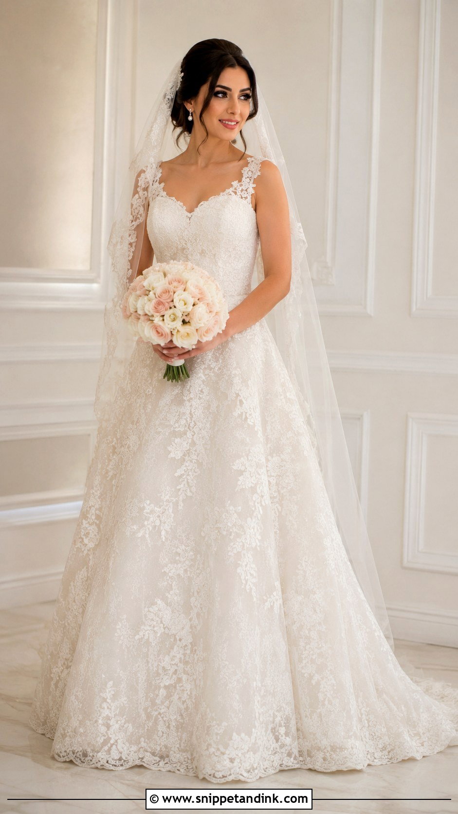Lebanese A Line Wedding Dress - Snippet and Ink - 25 Lebanese Wedding Dress Ideas