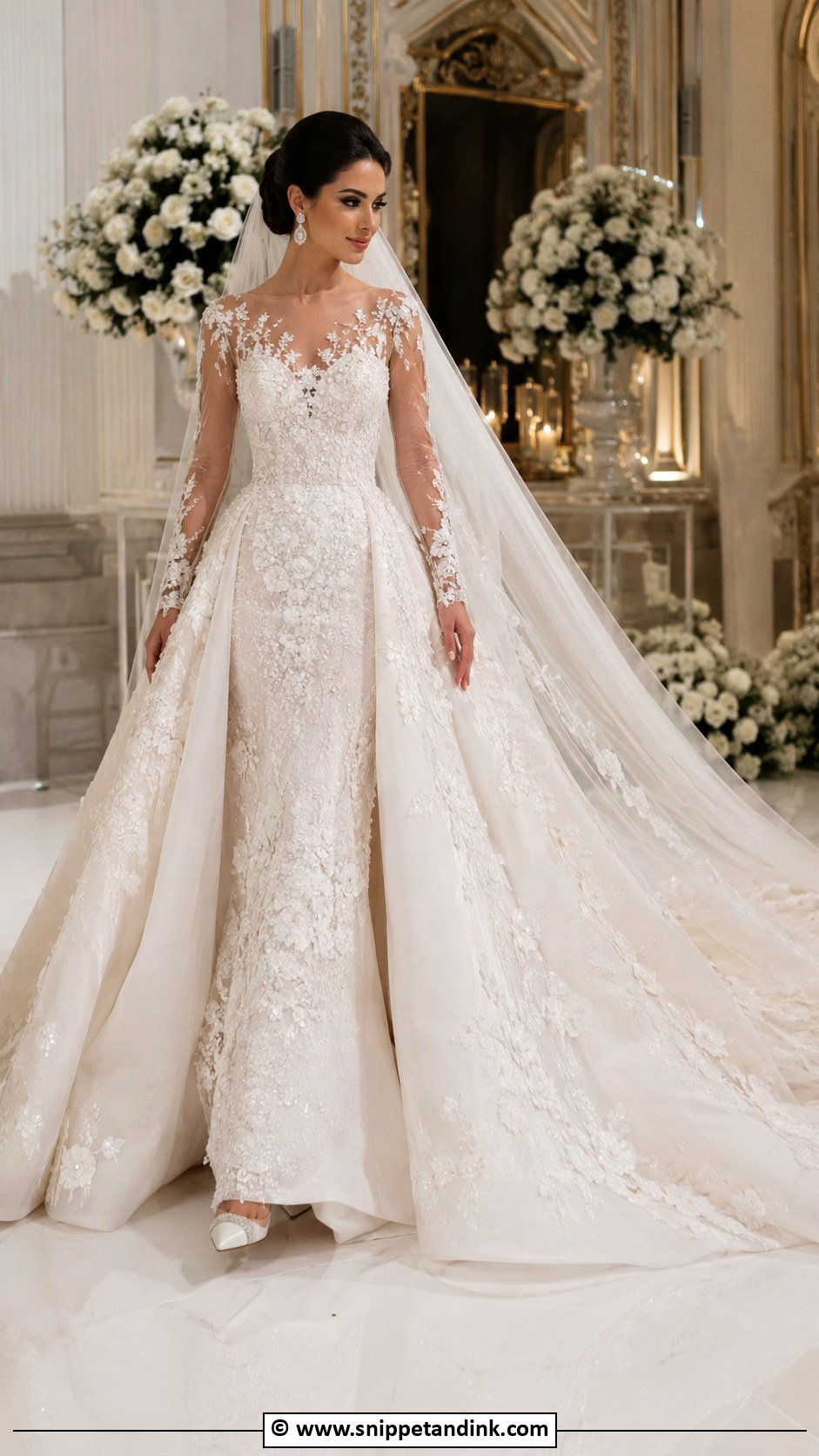 Lebanese Arabic Wedding Dress - Snippet and Ink - 30 Arabic Wedding Dresses
