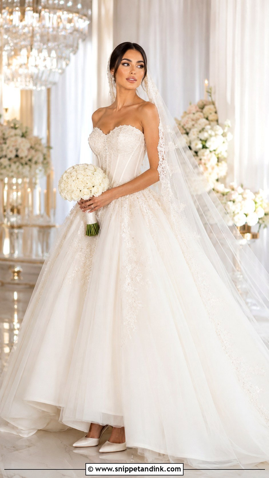 Lebanese Ball Gown Wedding Dress - Snippet and Ink - 25 Lebanese Wedding Dress Ideas