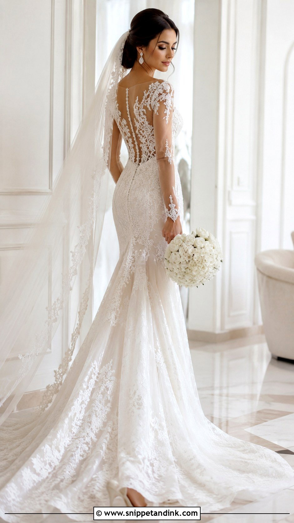 Lebanese Illusion Wedding Dress - Snippet and Ink - 25 Lebanese Wedding Dress Ideas