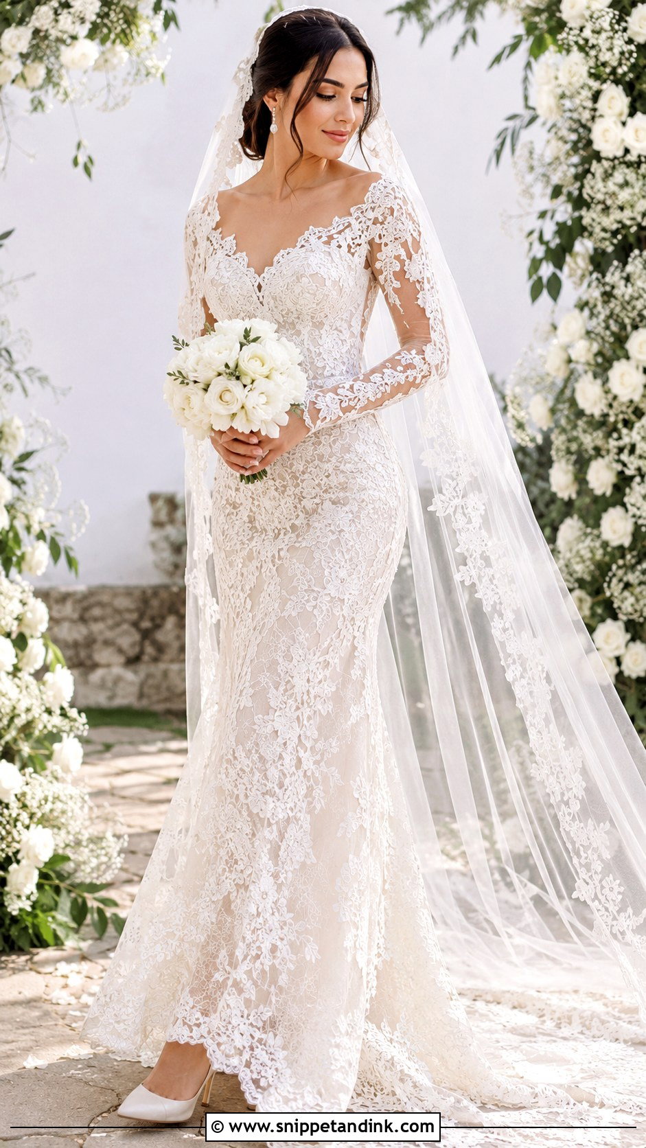 Lebanese Lace Wedding Dress - Snippet and Ink - 25 Lebanese Wedding Dress Ideas