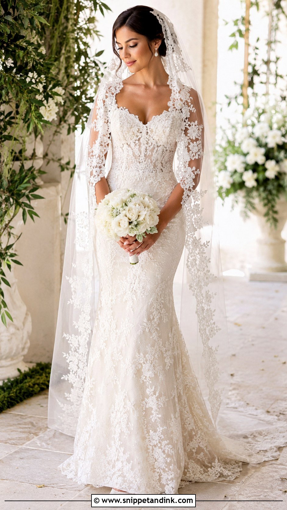 Lebanese Long Sleeve Wedding Dress - Snippet and Ink - 25 Lebanese Wedding Dress Ideas