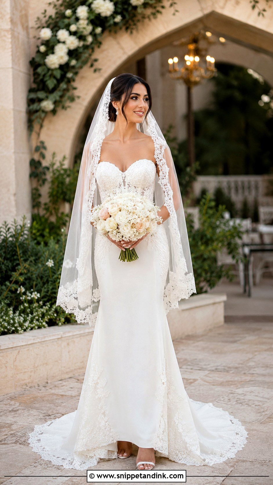 Lebanese Short Train Wedding Dress - Snippet and Ink - 25 Lebanese Wedding Dress Ideas