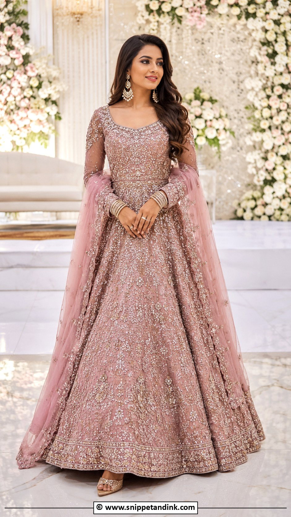 Lehenga Gown For Reception - Snippet and Ink - 25 Indian Receptions Bridal Gowns