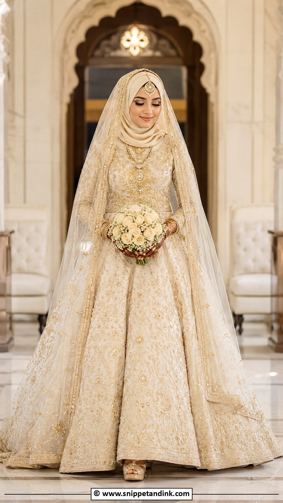 Lehenga Muslim Wedding Gown - Snippet and Ink - 30 Muslim Wedding Gown Ideas