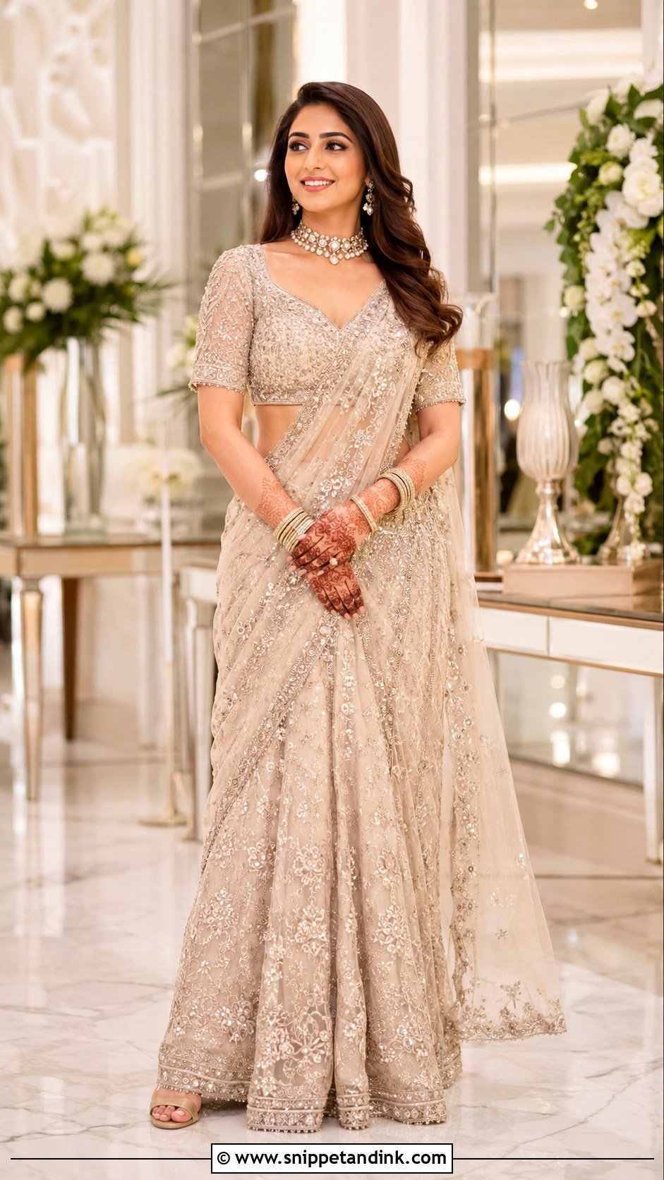Lehenga Saree Bridal Look - Snippet and Ink - 25 New Indian Bride Look Ideas