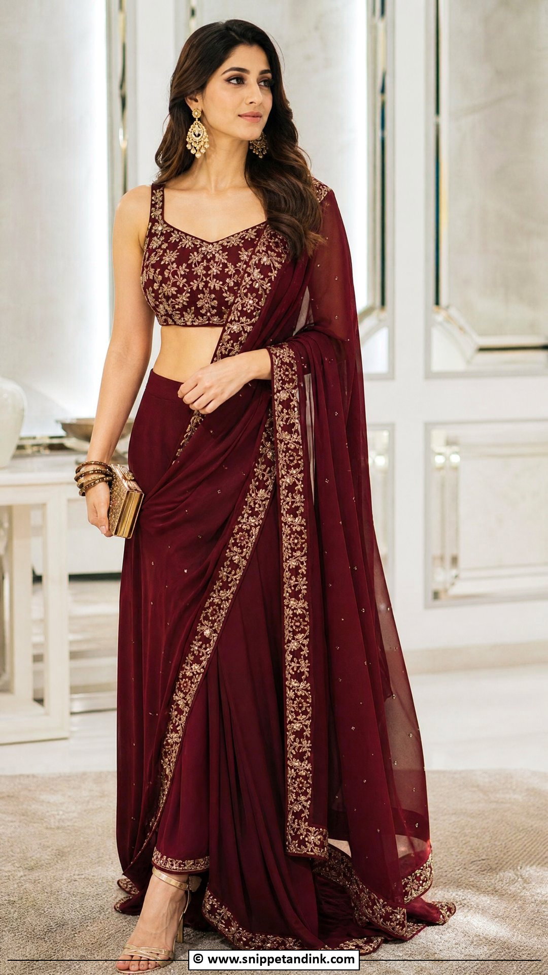 Lehenga Saree Outfit - Snippet and Ink - 35 Indian Wedding Dress Ideas