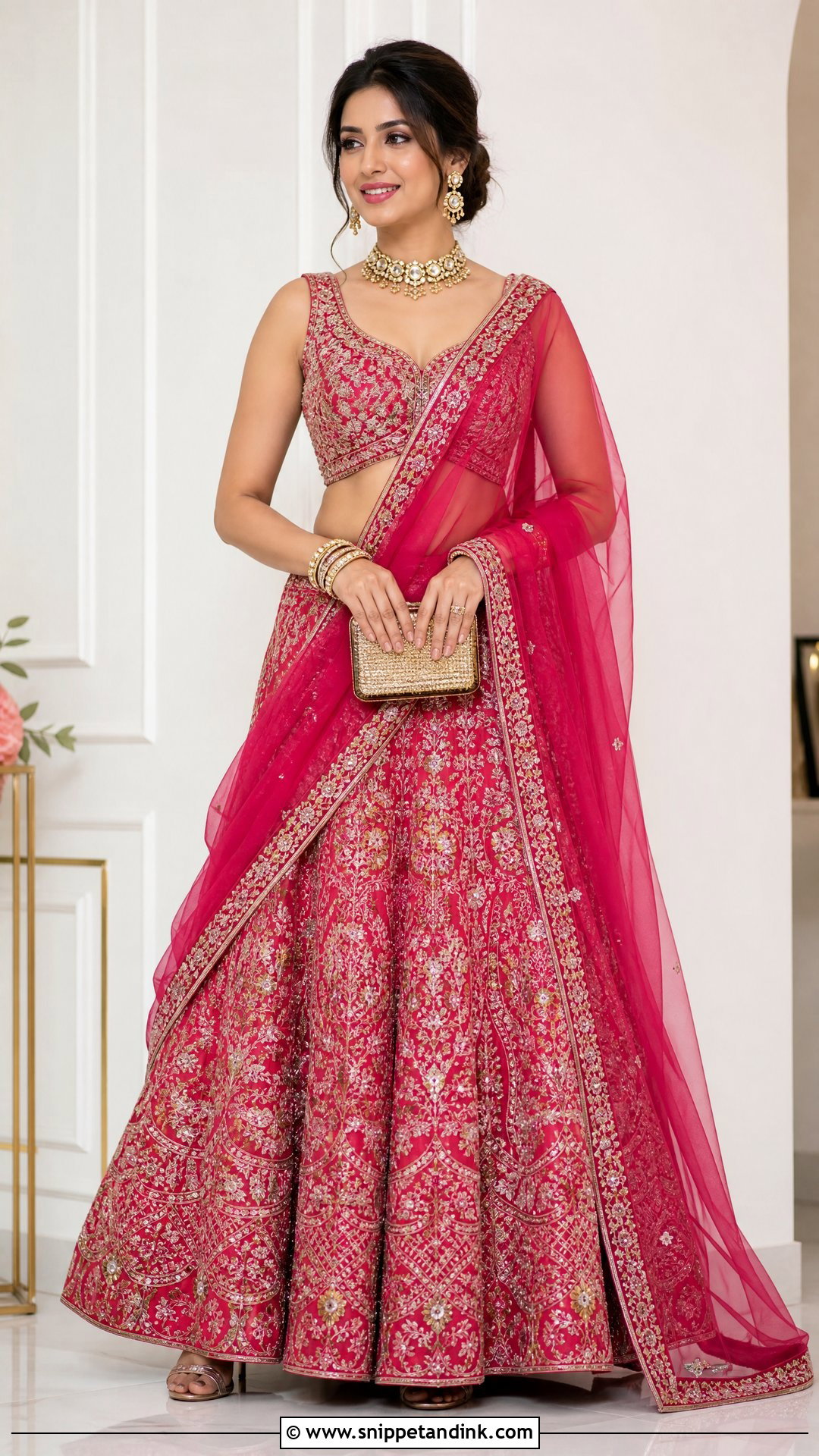 Lehenga Saree Wedding Dress - Snippet and Ink - 25 Traditional Indian Wedding Dress Ideas